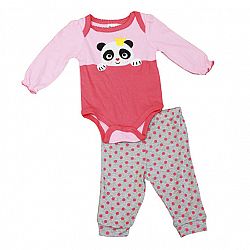 Baby Mode Princess Panda Onesie and Legging Set - 0-9 months - Assorted