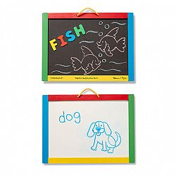 Melissa & Doug Magnetic Chalk and Dry-Erase Board