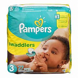 Pampers Swaddlers Diapers - Size 3 - 27's