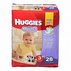 Huggies Little Movers Disposable Diaper - Size 3 - 28's