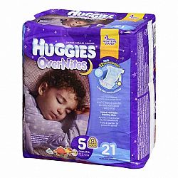 Huggies Overnites Disposable Diaper - Size 5 - 21's