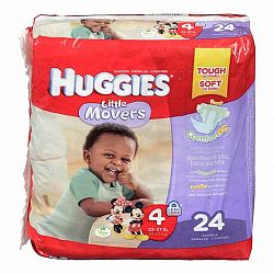 Huggies Little Movers Disposable Diaper - Size 4 - 24's