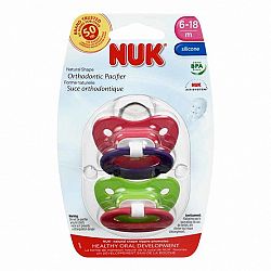 Nuk Orthodontic Pacifier - 6-18 Months - 2 Pack - Assorted