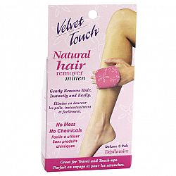 Velvet Touch Hair Remover Mitten - 3 pack