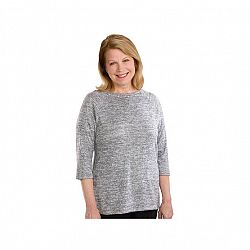 Silvert's Women's Open Back Sweater Knit Top - Gray - 2XL