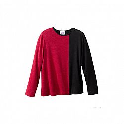 Silvert's Women's Soft Sweater Knit Top - Bordeaux - 2XL