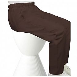 Silvert's Women's Open-Back Gabardine Pants - Chocolate - 2XL