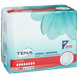 Tena Unisex Briefs - Super - Large - 14's