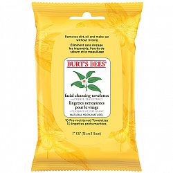 Burt's Bees Facial Cleansing Towelettes with White Tea Extract - 10's