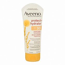 Aveeno Protect + Hydrate Lotion Sunscreen with Broad Spectrum SPF 30 - 81ml