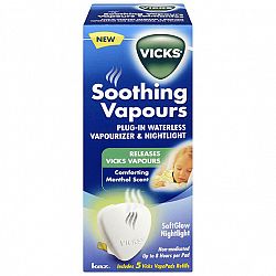 Vicks Soothing Vapours Plug-In Vaporizer & Nightlight - V1700