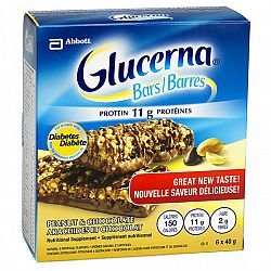 Glucerna Bars - Peanut and Chocolate - 6 x 40g