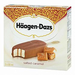 Haagen Dazs Take Home Ice Cream Bars - Salted Caramel - 3 x 88ml
