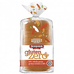 Dempster's Bakery Gluten Zero Bread - 100% Whole Grain - 340g