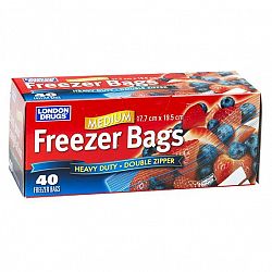 London Drugs Heavy Duty Freezer Bags - Medium - 40's