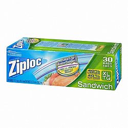 Ziploc Sandwich Bags Extra Large - 30's