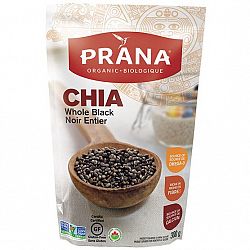 Prana Organic Black Chia Seeds - Organic - 300g