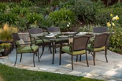 Royal Garden Providence Cushioned Dining Set Brown Other