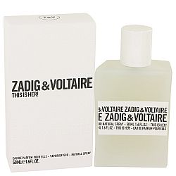 This Is Her Perfume 50 ml by Zadig & Voltaire for Women, Eau De Parfum Spray