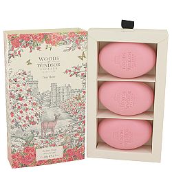 True Rose Soap 62 ml by Woods Of Windsor for Women, Three 2.1 oz Luxury Soaps