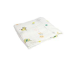 2Layer Gauze 130g 120x100cm Muslin Bamboo Rayon Absorbent Soft Breathable Antibacterial Bath Towels Blanket Swaddle for Newborn Baby by Busy Mom
