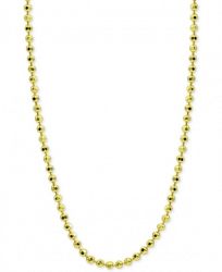 Giani Bernini 20" Beaded Link Necklace in 18k Gold-Plated Sterling Silver, Created for Macy's