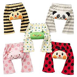 5-pack Animal Cartoon Baby PP Pants Boy Girl Infant Tights Trousers Clothes 0-2Years Old