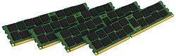 Kingston Technology ValueRAM 16GB Kit (4x4GB) 1600MHz DDR3L ECC Reg CL11 DIMM SR x8 1.35V with TS Intel Memory KVR16LR11S8K4/16I