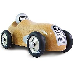 Vilac Old Fashioned Sports Car Toy, Natural Wood