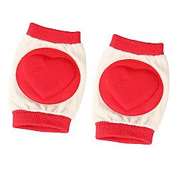 SunniMix 1 Pair Breathable Anti Slip Boy Girl Baby Crawling Knee Pads Kneepads One Size Very breathable, absorb sweat, durable and soft to wear. - Red, One Size