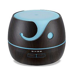 Hysure Large 400ml Wooden Essential Oil Diffsuer Humidifier Ultrasonic Cool Mist Diffusers with 7 LED Color Light Changing, Whisper Quiet and Auto Shut Off Function for Baby, Kids, Bedroom and Home Deep Wood