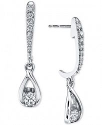 Sirena Diamond Drop Earrings (1/2 ct. t. w. ) in 14k White Gold