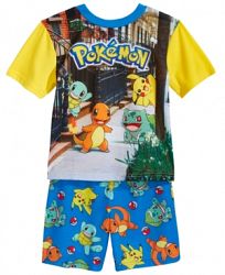 Pokemon 2-Pc. Pikachu & Friends Pajama Set, Little Boys & Big Boys