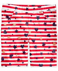 Epic Threads Little Girls Striped Printed Bermuda Shorts, Created for Macy's