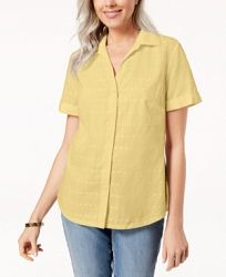 Karen Scott Cotton Shirt, Created for Macy's