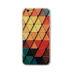 3D Relief iPhone 6/6s/6 Plus /7/7 Plus Case, 3D Basso-relievo Colorful Painting Phone Cover, Embossing Transparent Retro Multicolor Geometry iPhone Boxes (C iPhone6/6S)