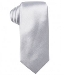 Alfani Men's Solid Slim Silk Tie, Created for Macy's