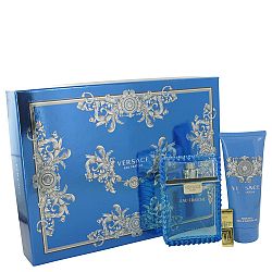 Versace Man by Versace for Men, Gift Set - 3.4 oz Eau De Toilette Spray (Eau Fraiche) + 3.4 oz Shower Gel + Gold Versace Money Clip