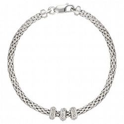 Quintessential Sterling Silver Bracelet Silver One Size
