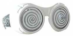 White Swirly Round Hypnotic Goggles