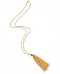 Charter Club Gold-Tone Long Chain Tassel 32-1/2" Pendant Necklace, Created for Macy's