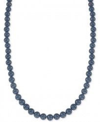 Esquire Men's Jewelry Onyx (10mm) 30" Necklace, Created for Macy's