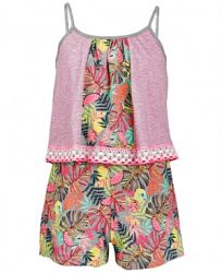 Epic Threads Big Girls Popover-Bodice Romper, Created for Macy's