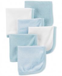Carter's Baby Boys 6-Pk. Stripes & Solids Washcloths