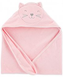 Carter's Baby Girls Hooded Cat Cotton Towel
