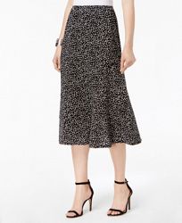 Ny Collection Petite Seamed Midi Skirt