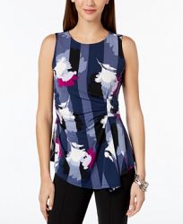 Alfani Ruched Grommet-Detail Top, Created for Macy's