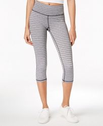Ideology Striped Cropped Leggings, Created for Macy's