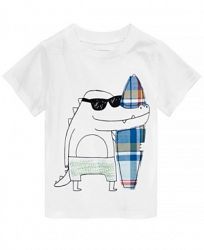 First Impressions Baby Boys Alligator-Print Cotton T-Shirt, Created for Macy's