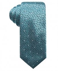 Alfani Men's Abstract Geometric & Dot Slim Silk Tie, Created for Macy's